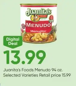 Stater Bros Juanita's Foods Menudo offer