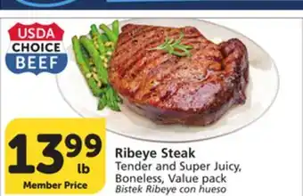 Albertsons Ribeye Steak offer