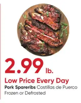 Stater Bros Pork Spareribs offer