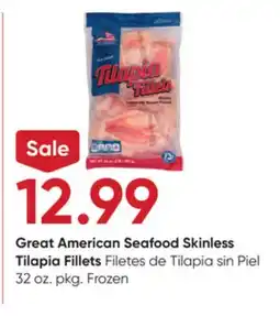 Stater Bros Great American Seafood Skinless Tilapia Fillets offer