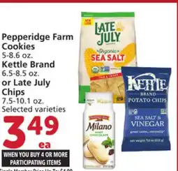 Albertsons Cs 5-8.6 oz. Kettle Brand 6.5-8.5 oz. or Late July Chips 7.5-10.1 oz offer