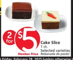 Albertsons Cake Slice offer