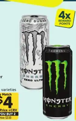 Albertsons Monster Energy offer