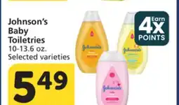 Albertsons Johnson's Baby Toiletries offer