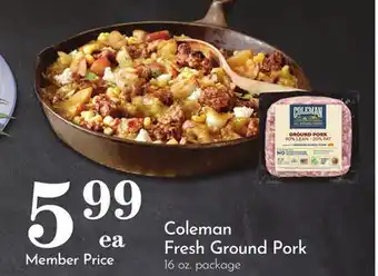 Pavilions Coleman Fresh Ground Pork offer