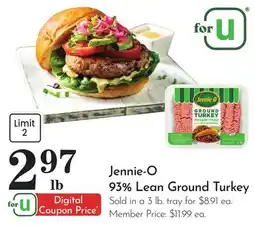 Pavilions Jennie-O 93% Lean Ground Turkey offer