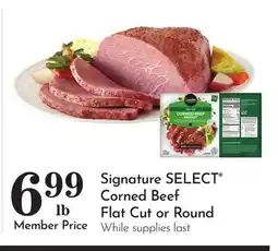 Pavilions Signature SELECT Corned Beef Flat Cut or Round offer