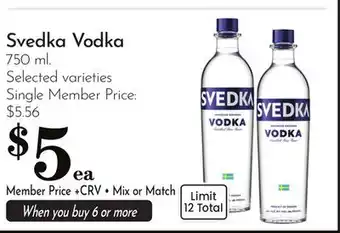 Pavilions Svedka Vodka offer