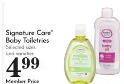 Pavilions Signature Care Baby Toiletries offer