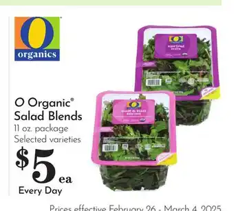 Pavilions O Organic Salad Blends offer