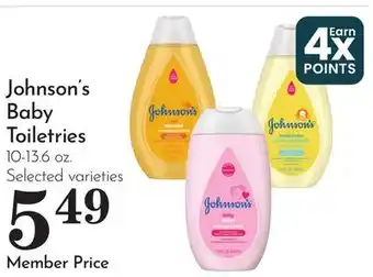 Pavilions Johnson's Baby Toiletries offer