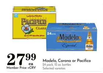 Pavilions Modelo, Corona or Pacifico offer