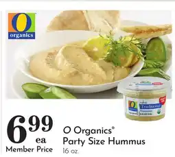 Pavilions O Organics Party Size Hummus offer