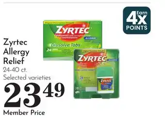 Pavilions Zyrtec Allergy Relief offer