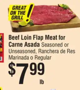 Smart & Final Beef Loin Flap Meat for Carne Asada offer