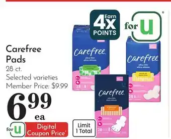 Pavilions Carefree Pads offer