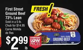 Smart & Final First Street Ground Beef 73% Lean offer