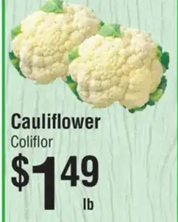 Smart & Final Cauliflower offer