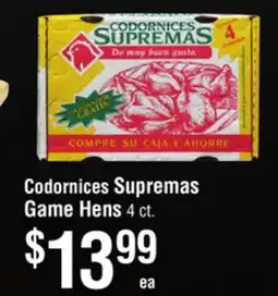 Smart & Final Codornices Supremas Game Hens offer