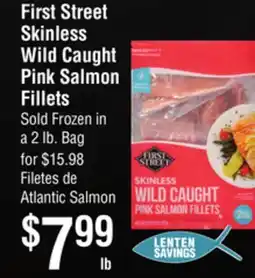 Smart & Final First Street Skinless Wild Caught Pink Salmon Fillets offer