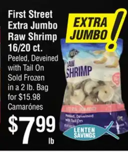 Smart & Final First Street Extra Jumbo Raw Shrimp offer