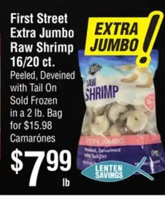 Smart & Final First Street Extra Jumbo Raw Shrimp offer