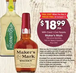 Ralphs Maker's Mark offer