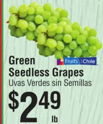 Smart & Final Green Seedless Grapes offer