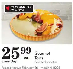 Pavilions Gourmet Tarts offer