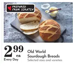 Pavilions Old World Sourdough Breads offer