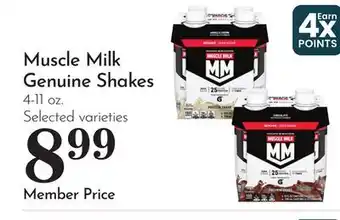 Pavilions Muscle Milk Genuine Shakes offer