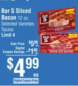 Smart & Final Bar S Sliced Bacon offer