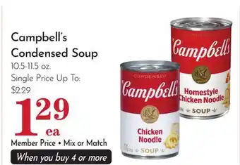 Pavilions Campbell's Condensed Soup offer