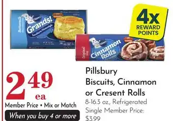 Pavilions Pillsbury Biscuits, Cinnamon or Cresent Rolls offer