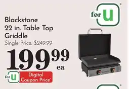 Pavilions Blackstone 22 in. Table Top Griddle offer