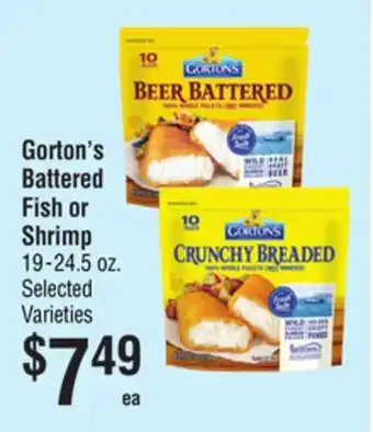 Smart & Final Gorton's Battered Fish or Shrimp offer