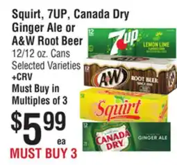 Smart & Final Squirt, 7UP, Canada Dry Ginger Ale or A&W Root Beer offer