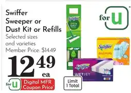 Pavilions Swiffer Sweeper or Dust Kit or Refills offer