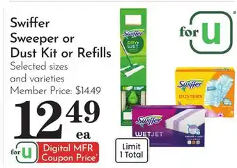 Pavilions Swiffer Sweeper or Dust Kit or Refills offer