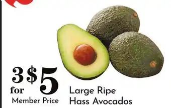 Pavilions Large Ripe Hass Avocados offer