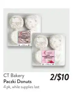 Fresh Thyme CT Bakery Paczki Donuts offer