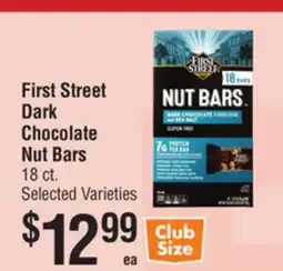 Smart & Final First Street Dark Chocolate Nut Bars offer