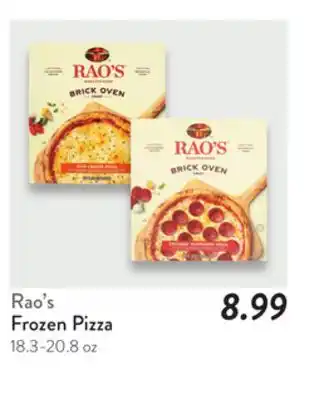 Fresh Thyme Rao's Frozen Pizza offer