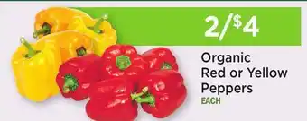 Heinen's Organic Red or Yellow Peppers offer