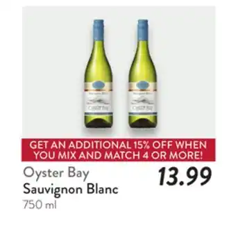 Fresh Thyme Oyster Bay Sauvignon Blanc offer