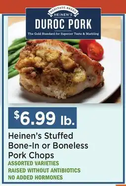 Heinen's Heinen's Stuffed Bone-In or Boneless Pork Chops offer