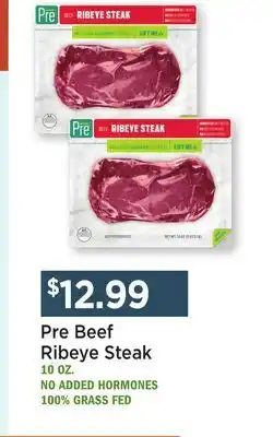 Heinen's Pre Beef Ribeye Steak offer