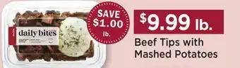 Heinen's Beef Tips with Mashed Potatoes offer