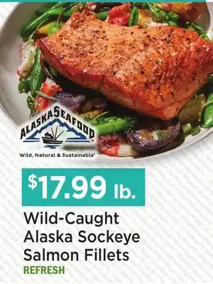 Heinen's Wild-Caught Alaska Sockeye Salmon Fillets offer