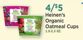 Heinen's Heinen's Organic Oatmeal Cups offer